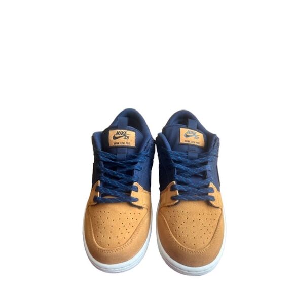 Nike SB - Dunk Low Pro PRM (Midnight Navy/Desert Ochre) Men Size 9 - Picture 4 of 8